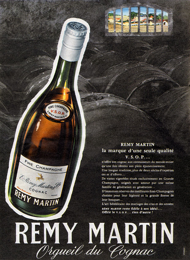 Publicit� Remy Martin 1955