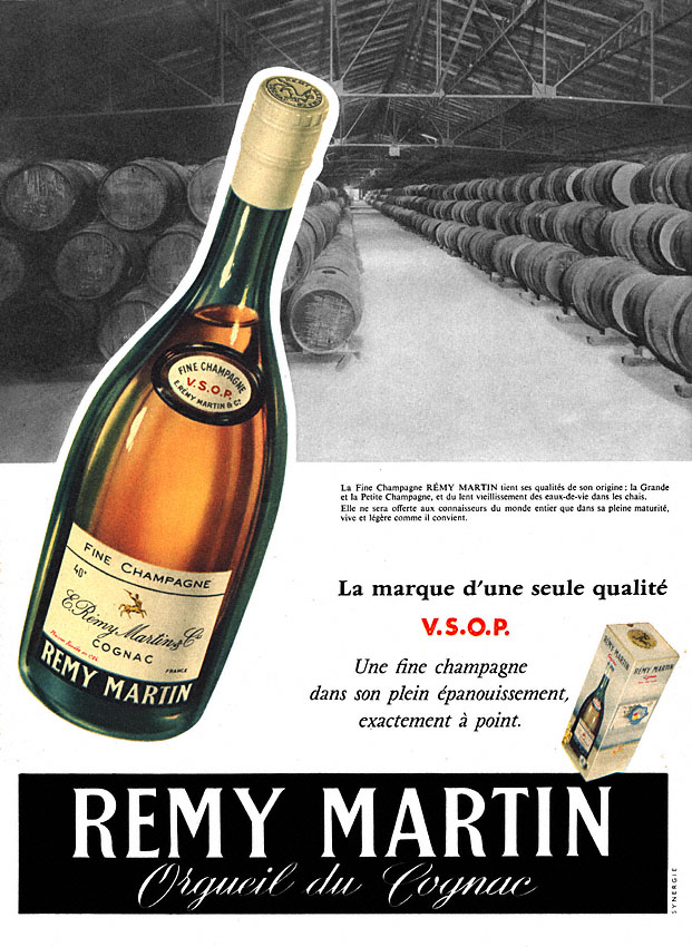 Publicit� Remy Martin 1956