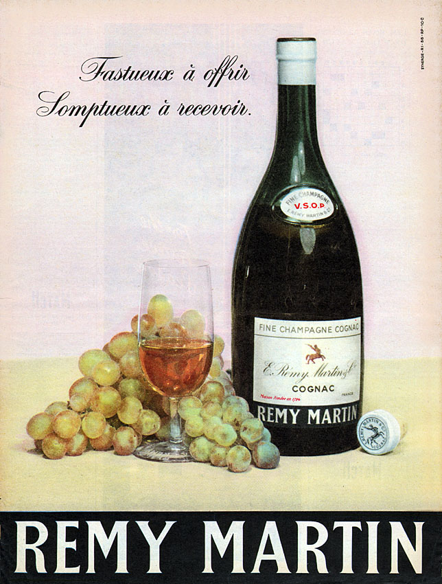 Publicit� Remy Martin 1958