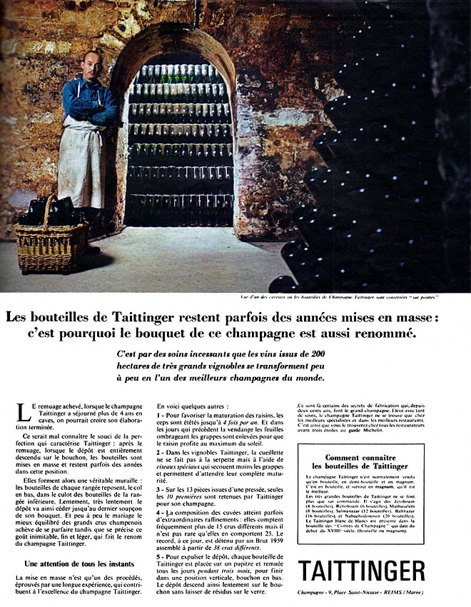 Marque Taittinger 1966
