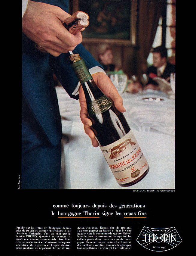 Publicit� Thorin 1970