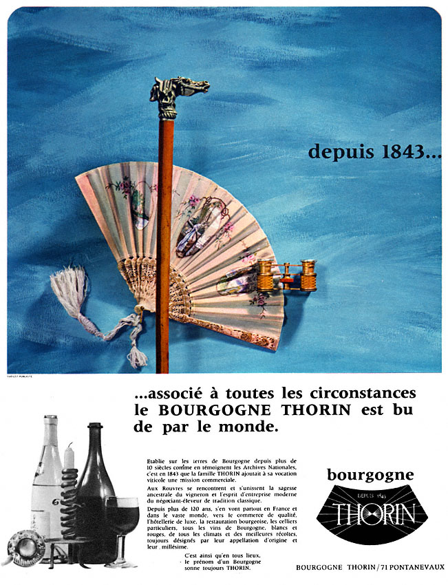 Publicit� Thorin 1966
