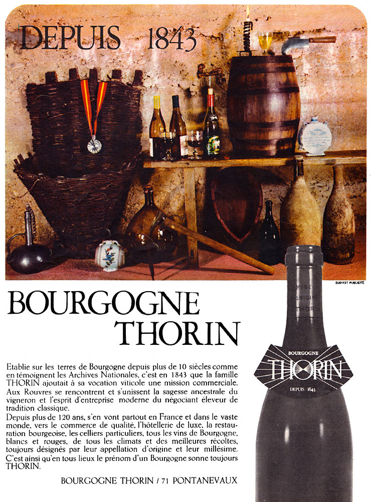 Publicit� Thorin 1967