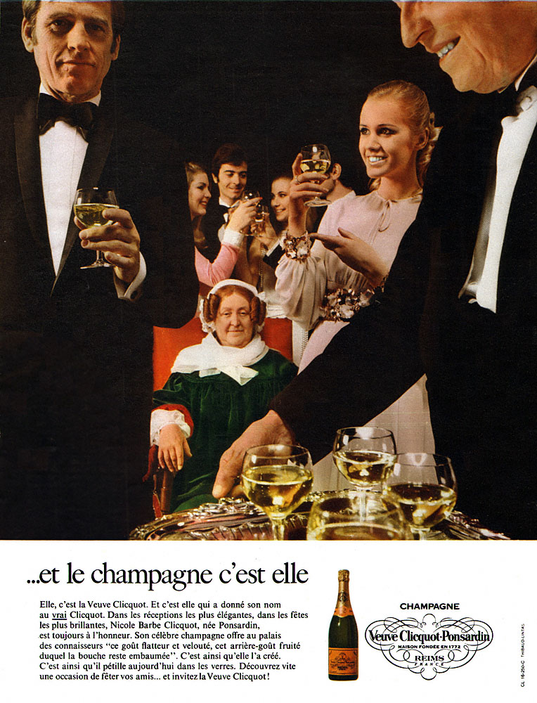 Publicit� Veuve Clicquot 1968