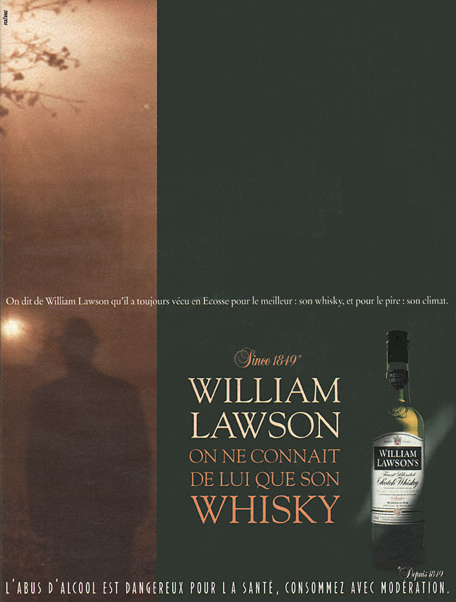 Publicit� William Lawson 1999