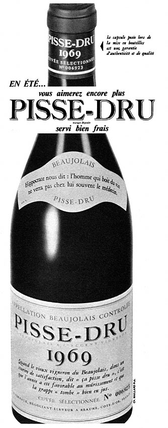 Marque ZxDivers Vins 1970