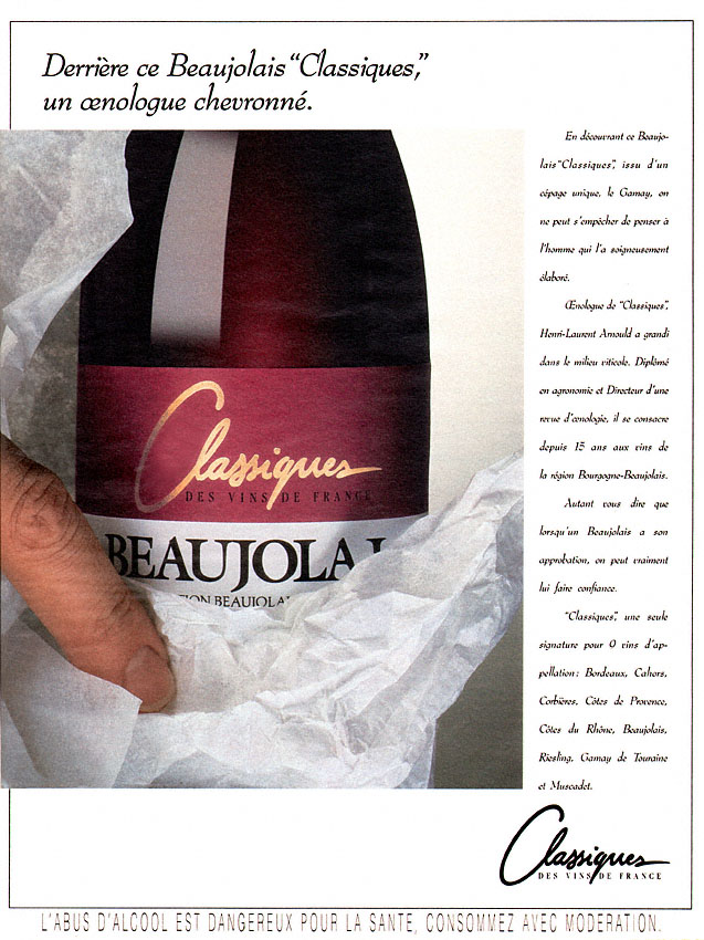 Publicit� ZxDivers Vins 1992