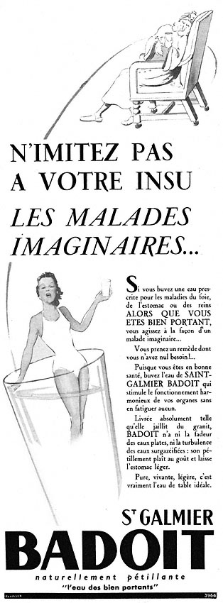 Publicit� Badoit 1952