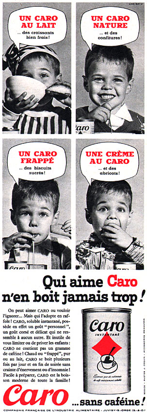 Publicit� Caro 1960