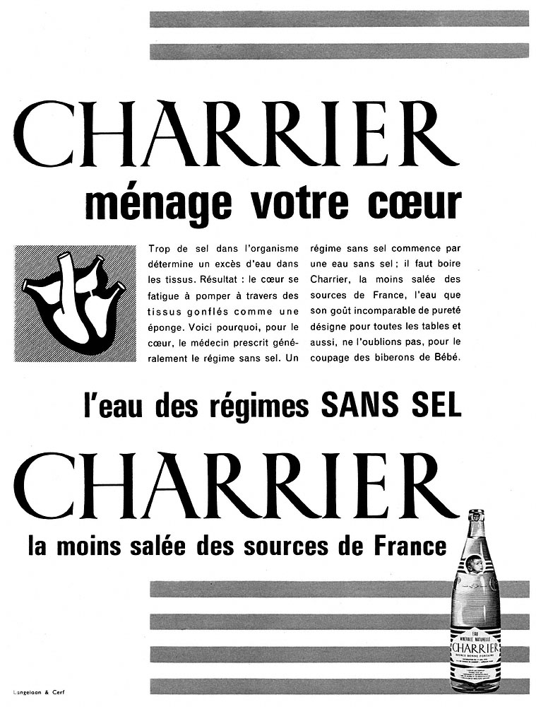 Publicit� Charrier 1961