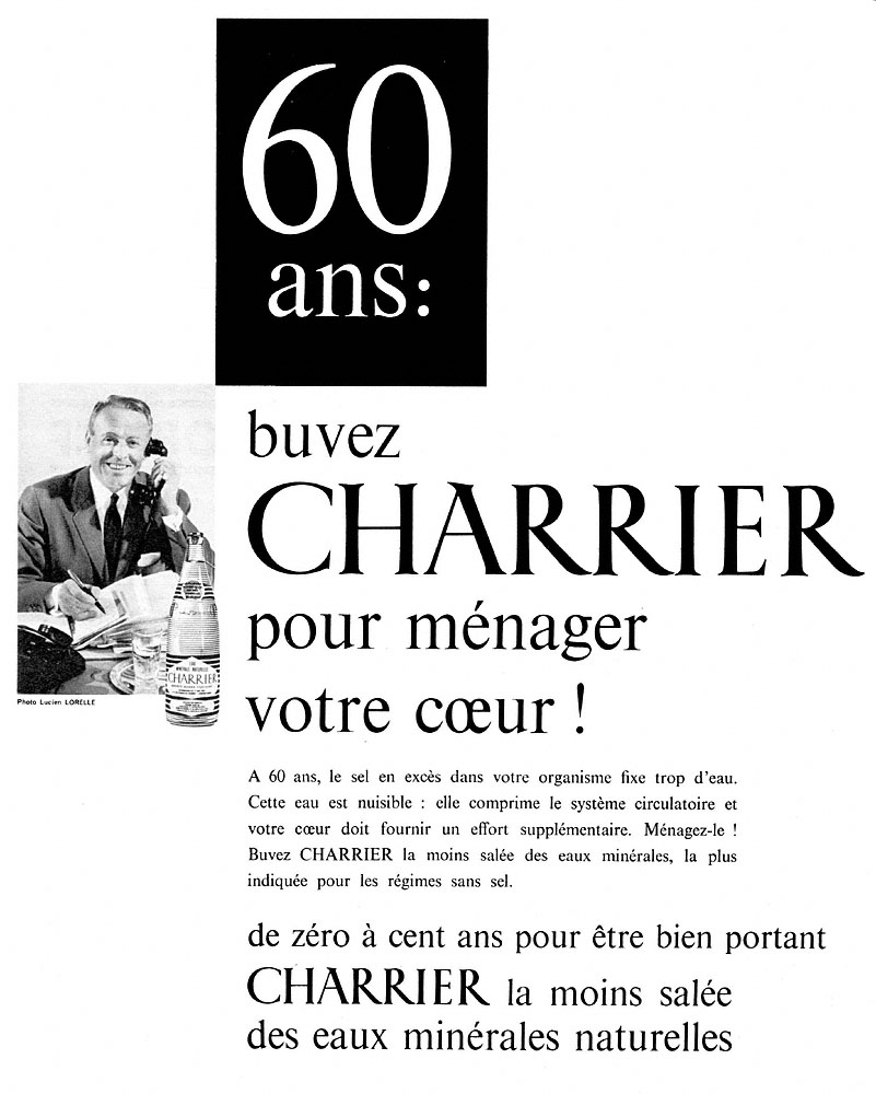 Publicit� Charrier 1962