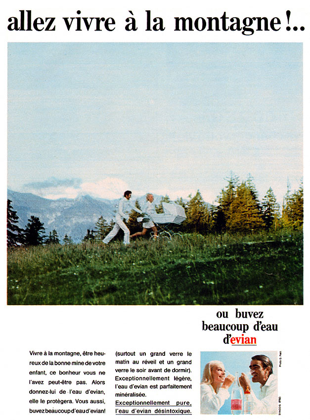 Publicit� Evian 1969