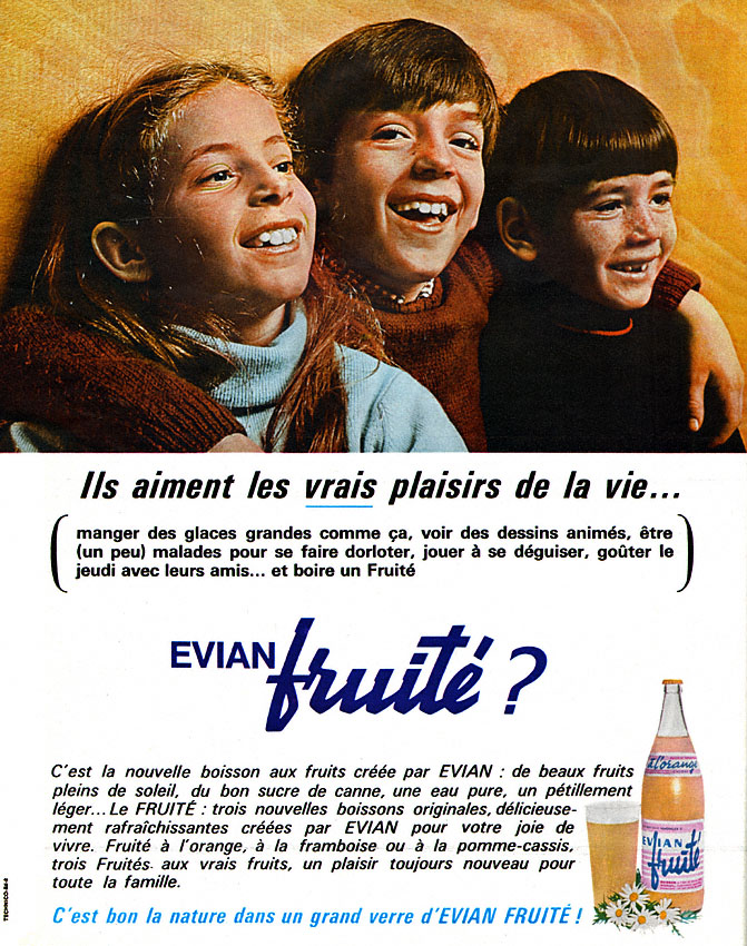 Publicit� Evian 1965