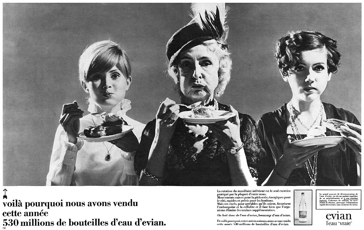 Publicit� Evian 1968