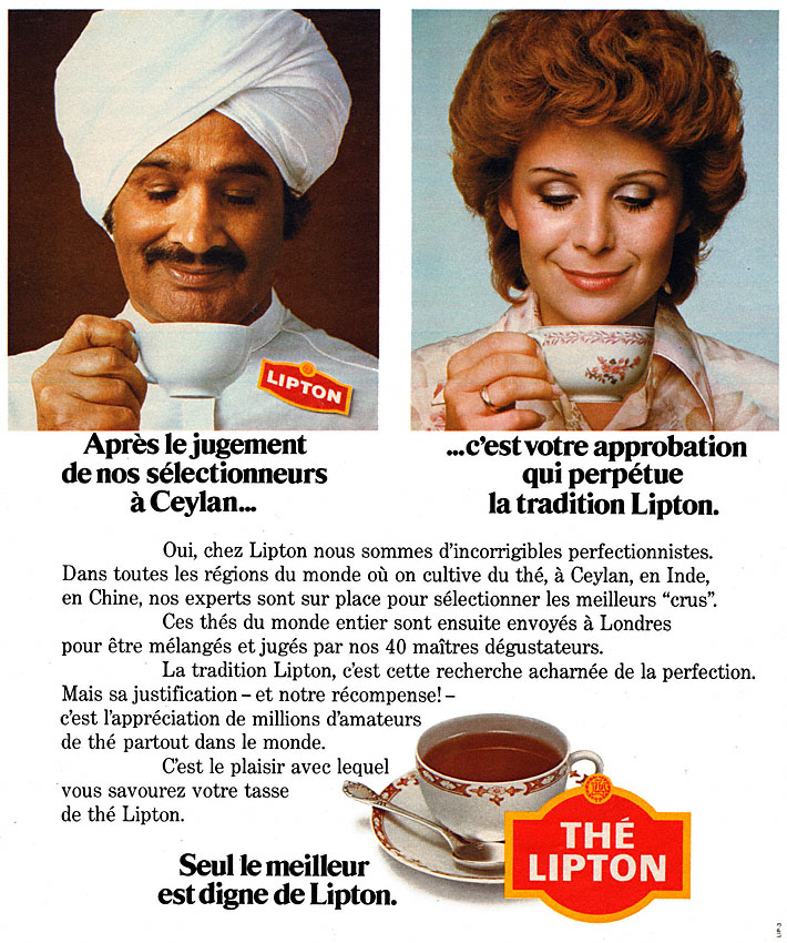 Publicit� Lipton 1975