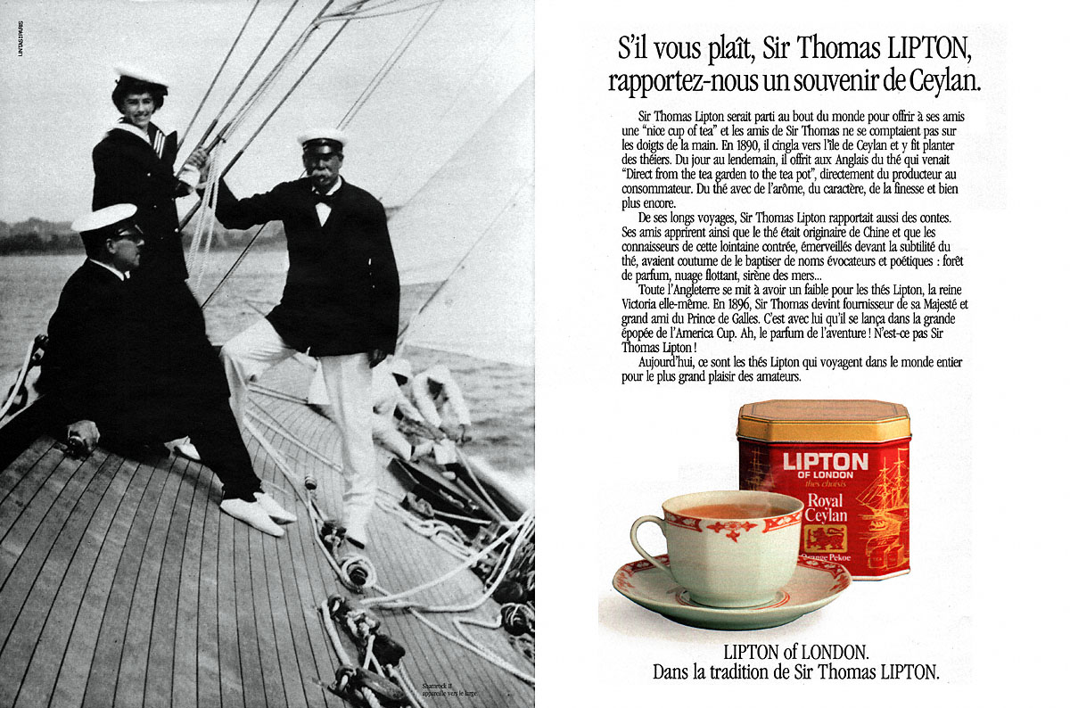 Publicit� Lipton 1986