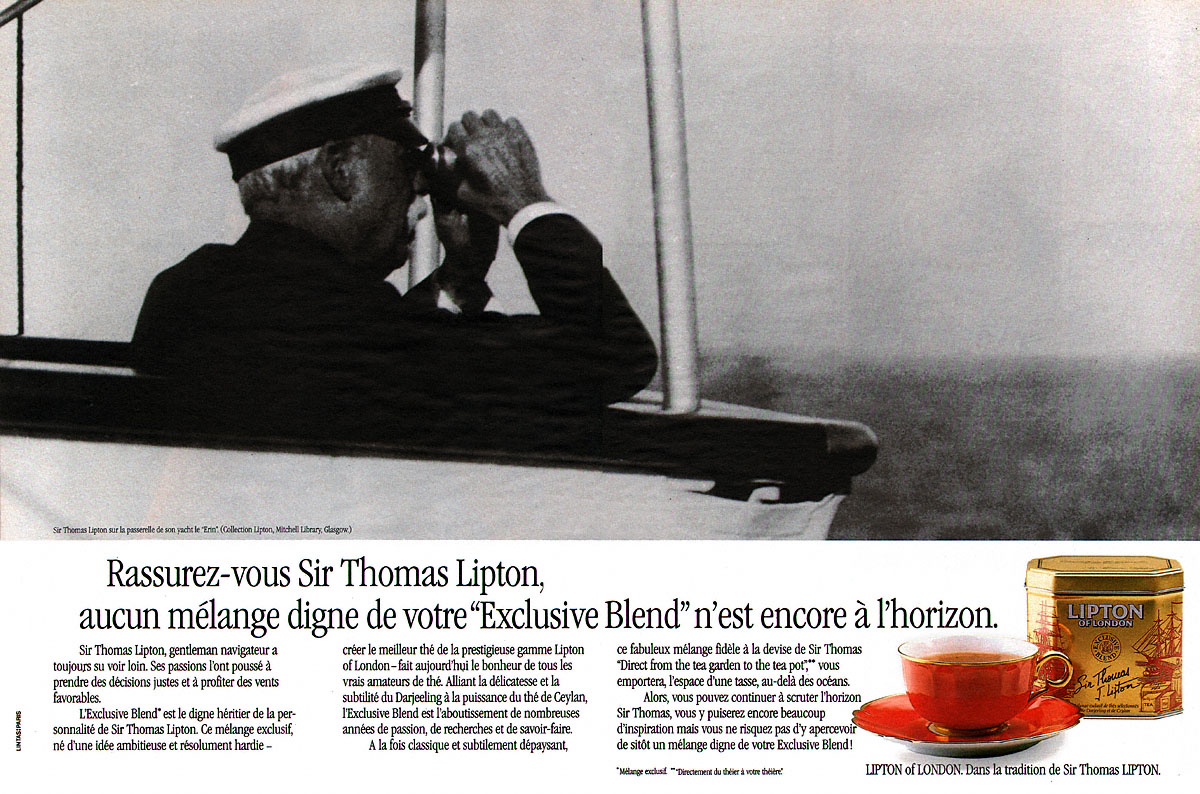 Publicit� Lipton 1990
