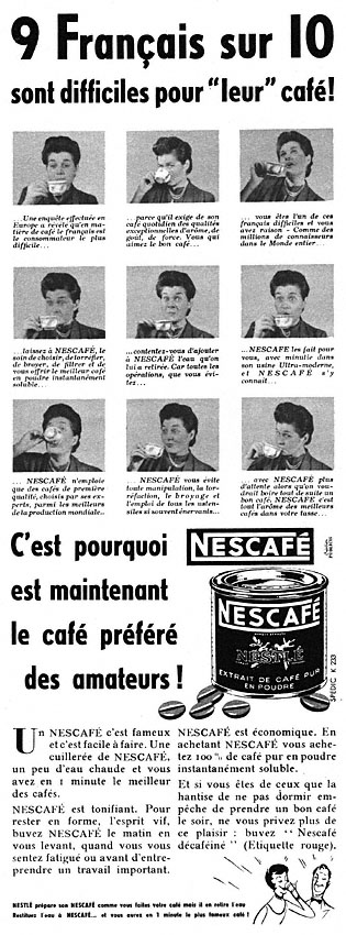 Marque Nescaf� 1956