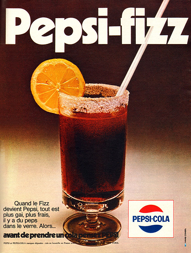 Publicit� Pepsi Cola 1970