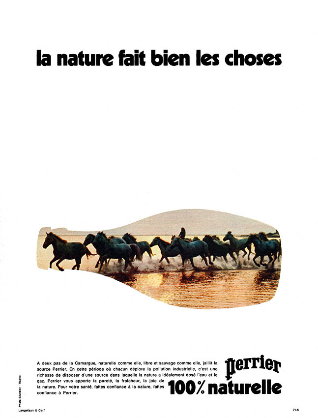Publicit� Perrier 1971