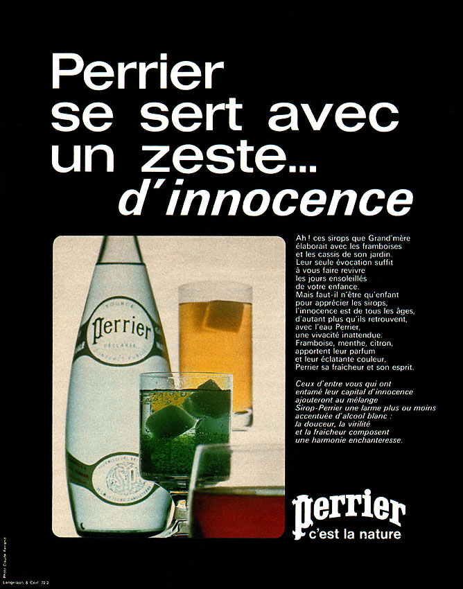 Publicit� Perrier 1971