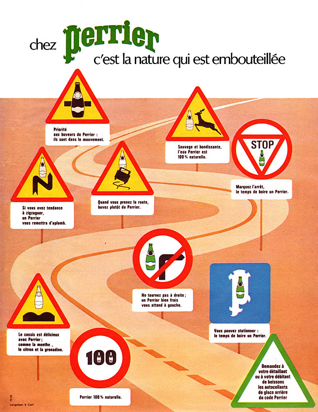 Publicit� Perrier 1972