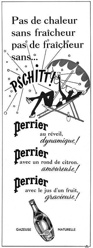 Publicit� Perrier 1951