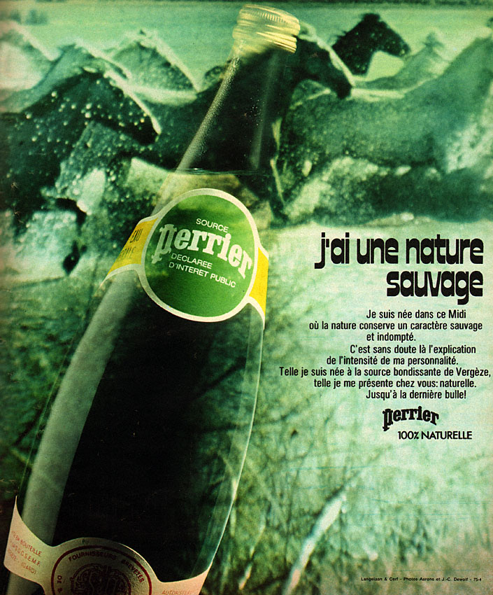 Publicit� Perrier 1975