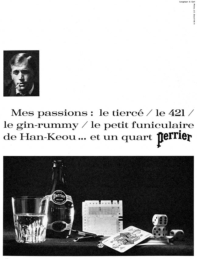 Publicit� Perrier 1966