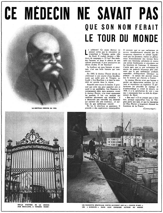 Publicit� Perrier 1950