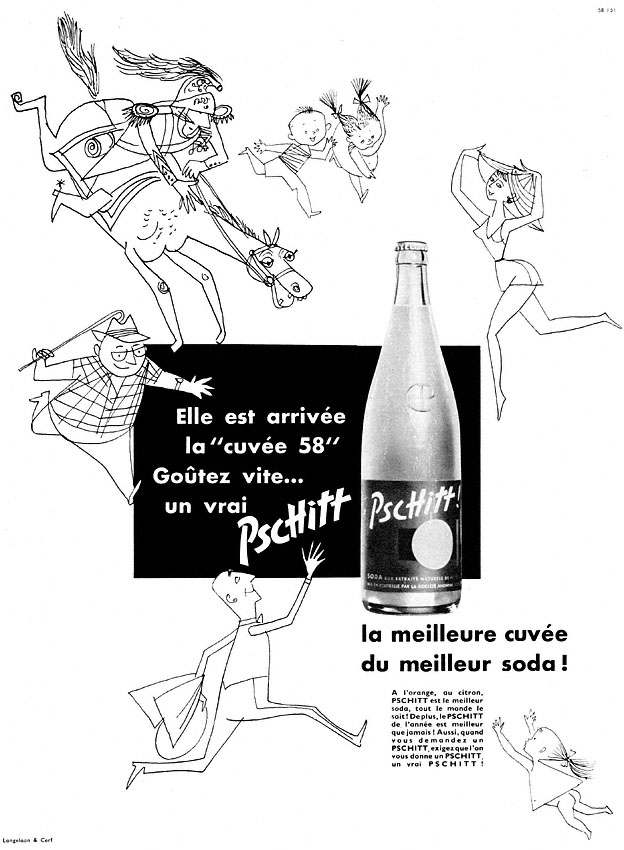 Publicit� Pschitt 1958
