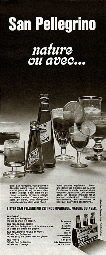 Publicit� San Pellegrino 1973