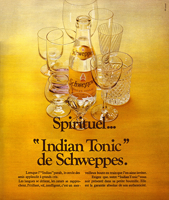 Publicit� Schweppes 1973