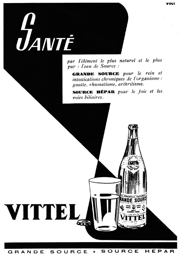 Publicit� Vittel 1952