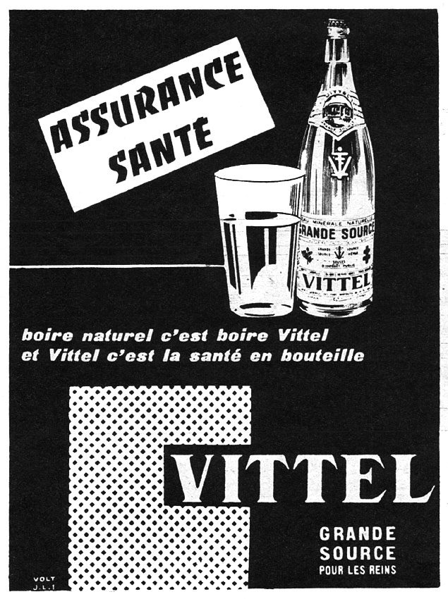 Publicit� Vittel 1954
