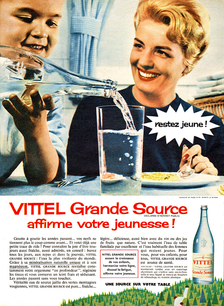 Publicit� Vittel 1960