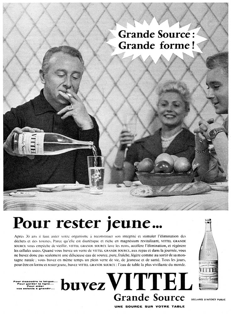 Publicit� Vittel 1961