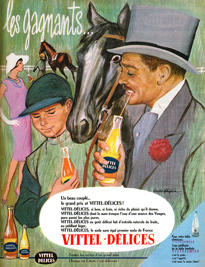 Publicit� Vittel 1961