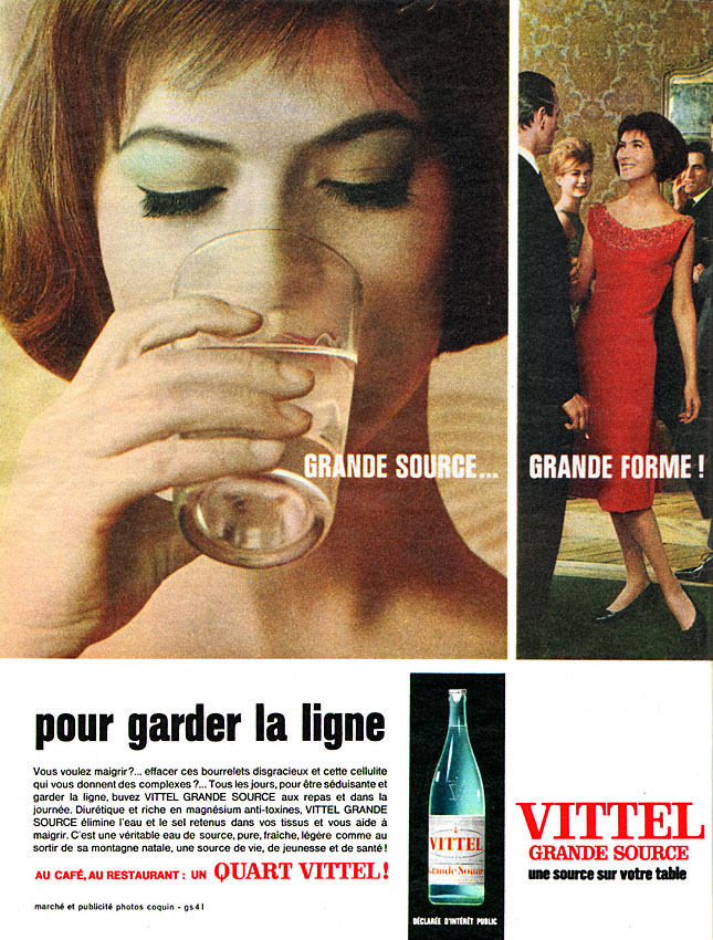 Publicit� Vittel 1962