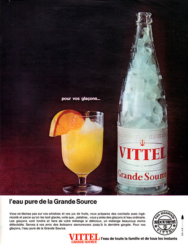 Publicit� Vittel 1965