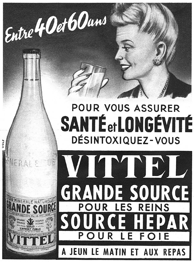 Publicit� Vittel 1950