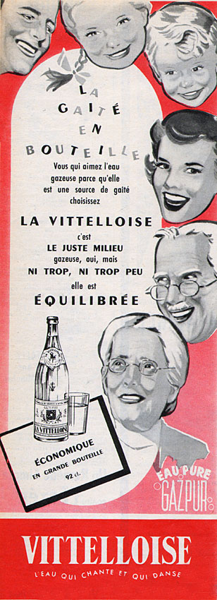 Publicit� Vittelloise 1954