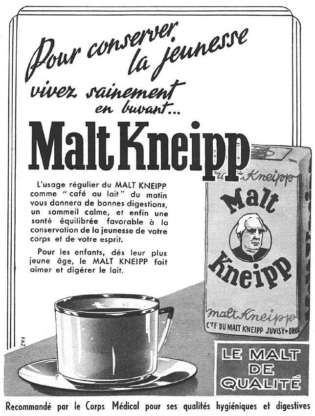 Publicit� Divers 1952