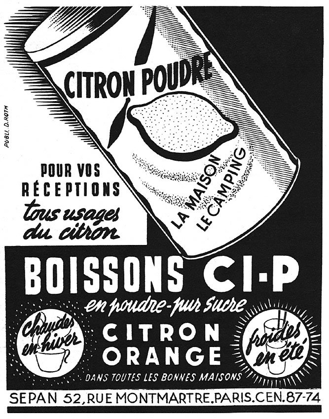 Publicit� Divers 1950
