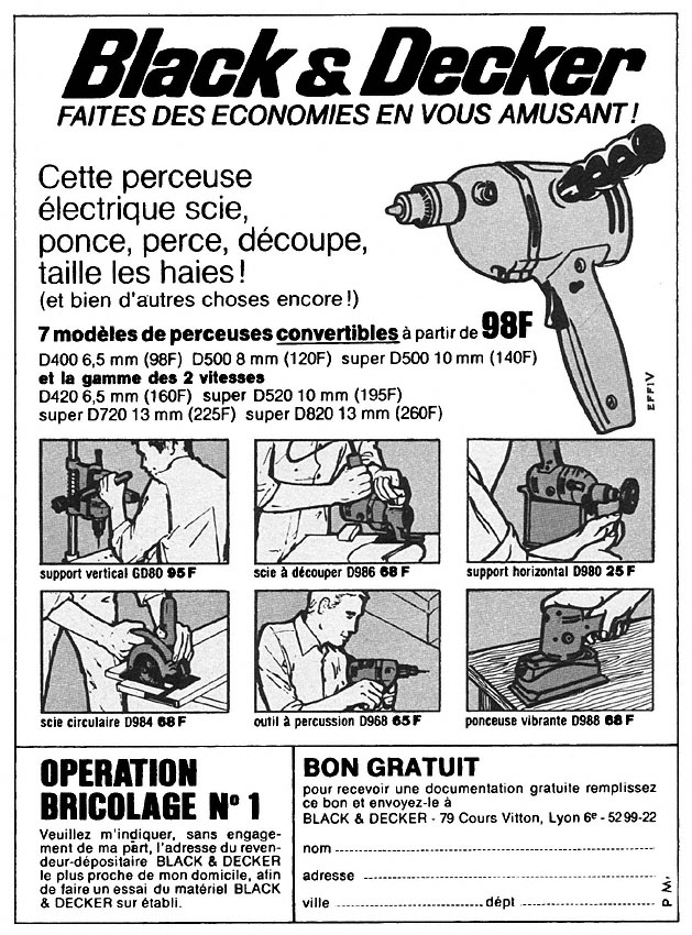 Marque Black & Decker 1968