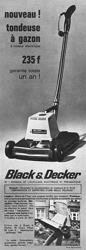 Publicit� Black & Decker 1970