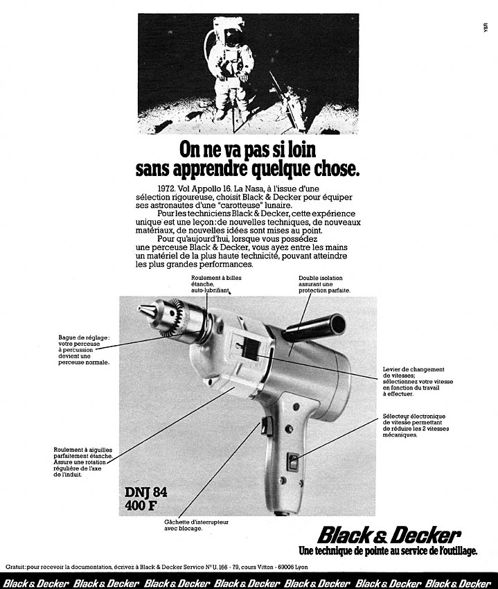 Publicit� Black & Decker 1973