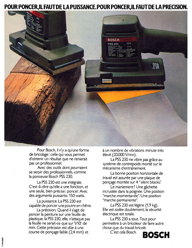 Publicit� Bosch 1980