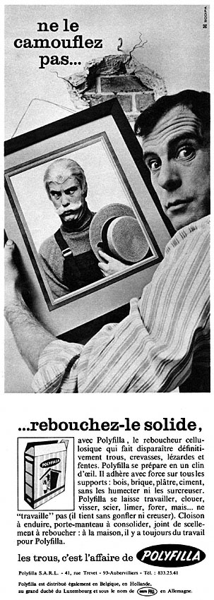 Publicit� Polyfilla 1968