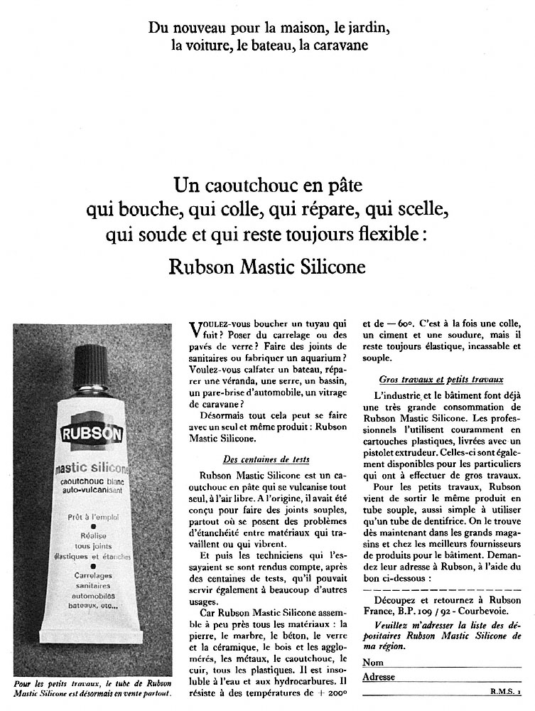 Publicit� Rubson 1968